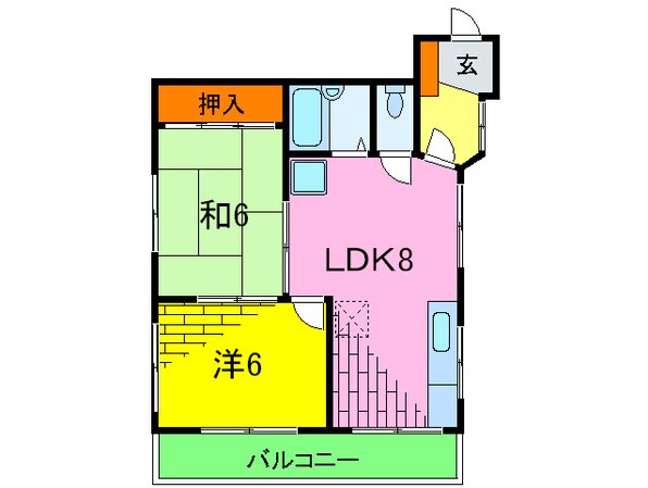 ハイツビレッジゲ－トの物件間取画像